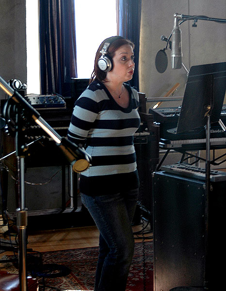 Deena Parr recording for My Best Guess at Miner Street Recordings, Philadelphia, PA